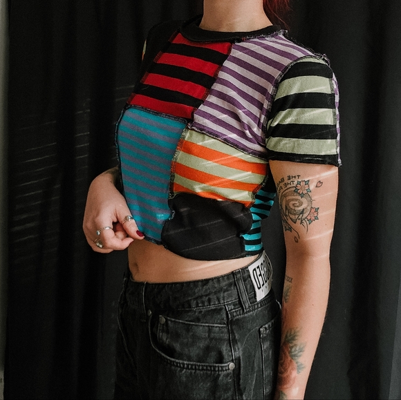 Ragged priest patchwork tshirt size large - Picture 3 of 3